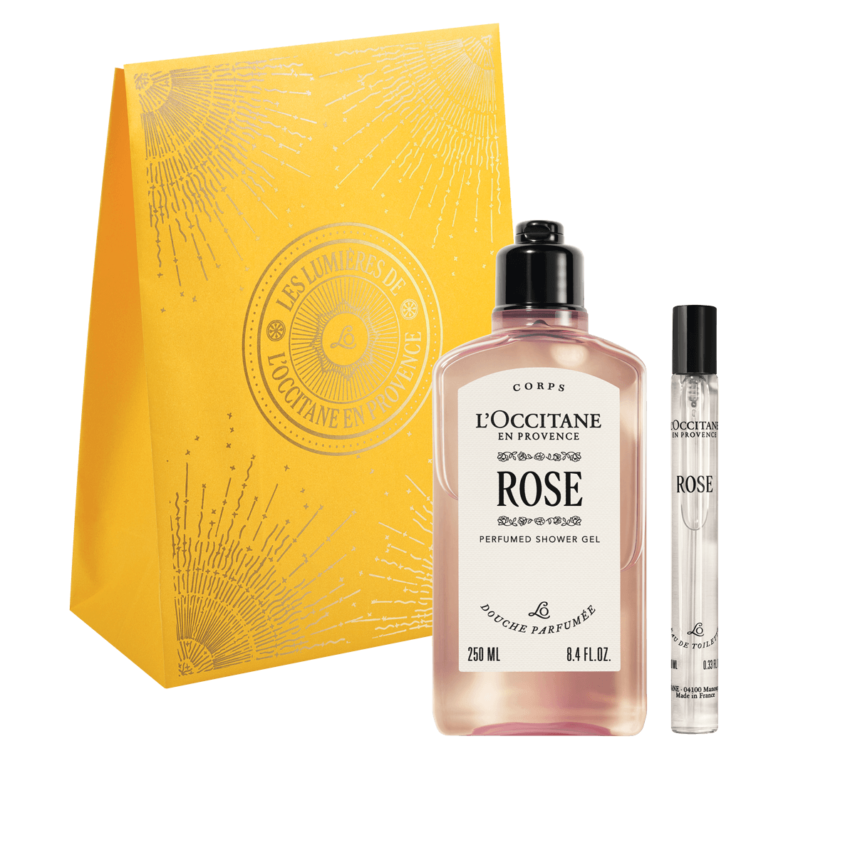 L'Occitane Darilni komplet Rose - prhanje in dišava