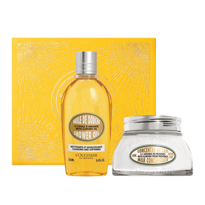 L'Occitane Darilni komplet Mandelj - prhanje in mleko za telo