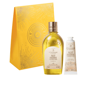 L'Occitane Darilni komplet Nuit Festive - prhanje in nega rok