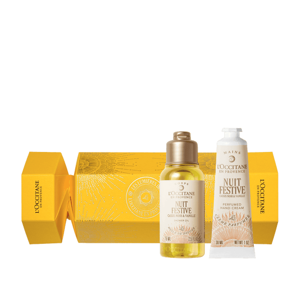 L'Occitane Darilni komplet Praznični bombon Nuit Festive ̶ prhanje in nega rok