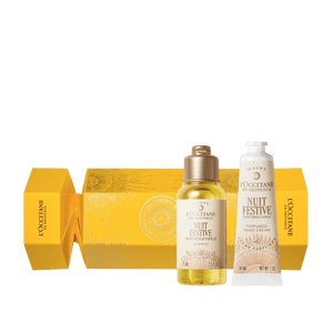 L'Occitane Darilni komplet Praznični bombon Nuit Festive ̶ prhanje in nega rok