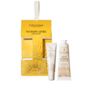 L'Occitane Darilni komplet Objemi & poljubi Nuit Festive - nega rok in ustnic