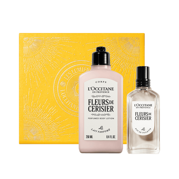 L'Occitane Darilni komplet Fleurs de Cerisier - mleko za telo in dišava