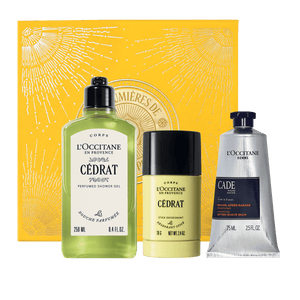 Darilni komplet za moške Cade/Divji brin & Cedrat - prhanje, deo in po britju L'Occitane