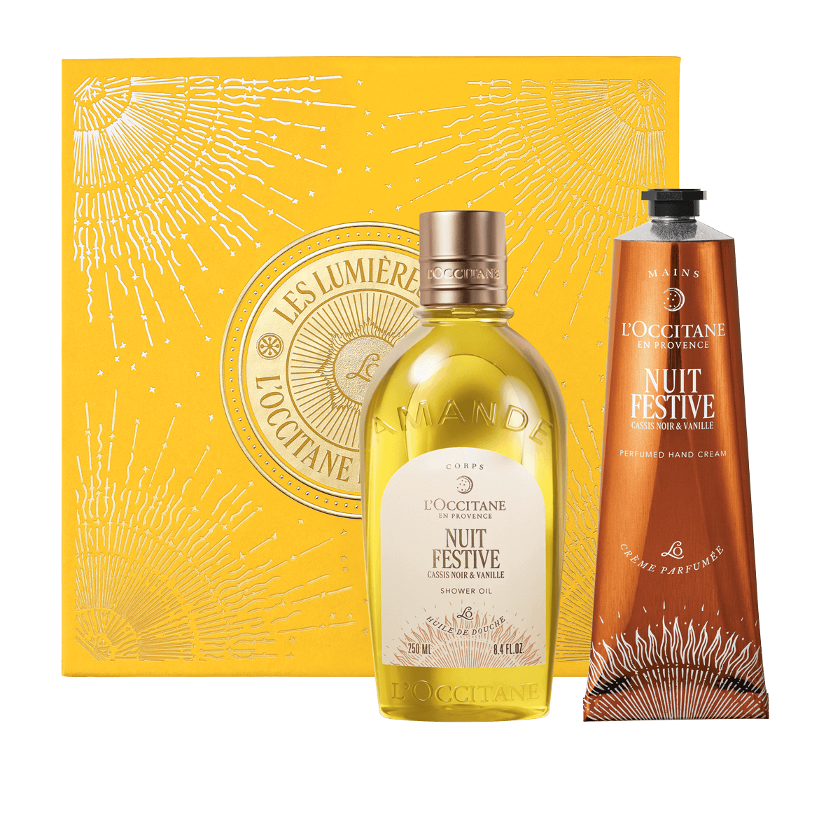 L'Occitane Darilni komplet Nuit Festive - prhanje in nega rok