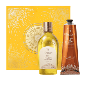 L'Occitane Darilni komplet Nuit Festive - prhanje in nega rok