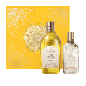 L'Occitane Darilni komplet Nuit Festive - prhanje in dišava