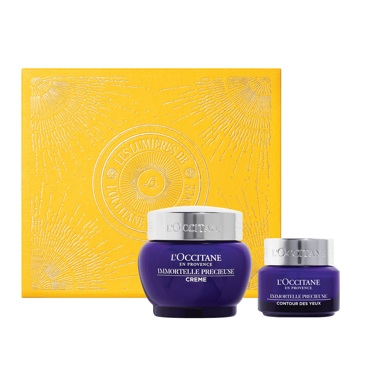 L'Occitane Darilni komplet Žlahtna immortelle - pomlajevalna nega obraza