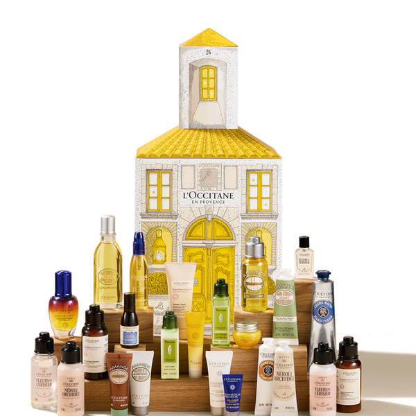 L’Occitanov kozmetični adventni koledar 2025 je prispel – prodajne uspešnice za nego obraza in telesa (brez ozadja)