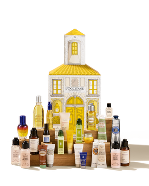 L’Occitanov kozmetični adventni koledar 2025 je prispel – prodajne uspešnice za nego obraza in telesa (brez ozadja)