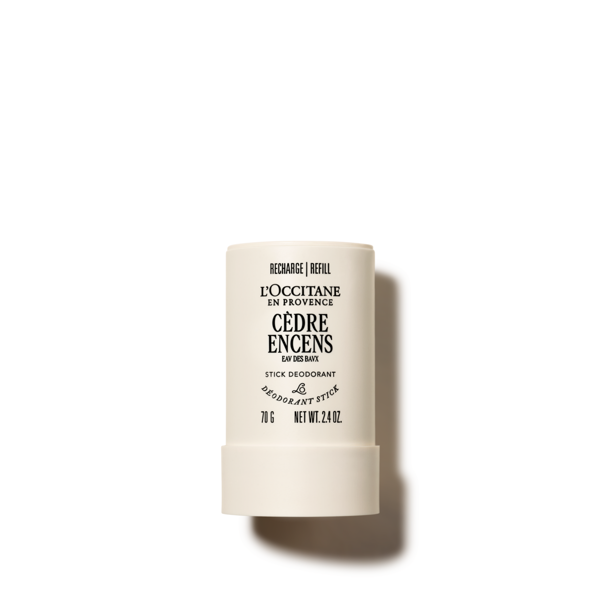 L’Occitane Dezodorant v stiku Cèdre Encens – Eau des Baux Ponovno polnjenje 