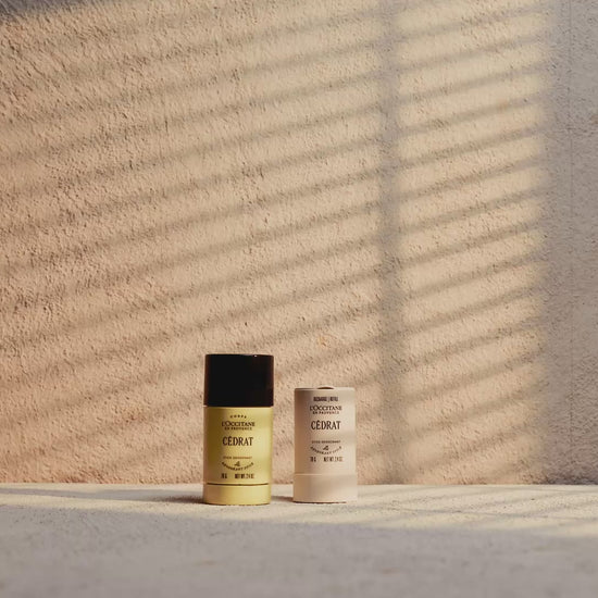 Poletna kolekcija 2025 – deodoranti L’Occitane Cédrat in Encens v elegantni embalaži