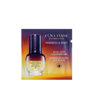 Booster za nočno nego kože okrog oči Immortelle Reset – vzorček